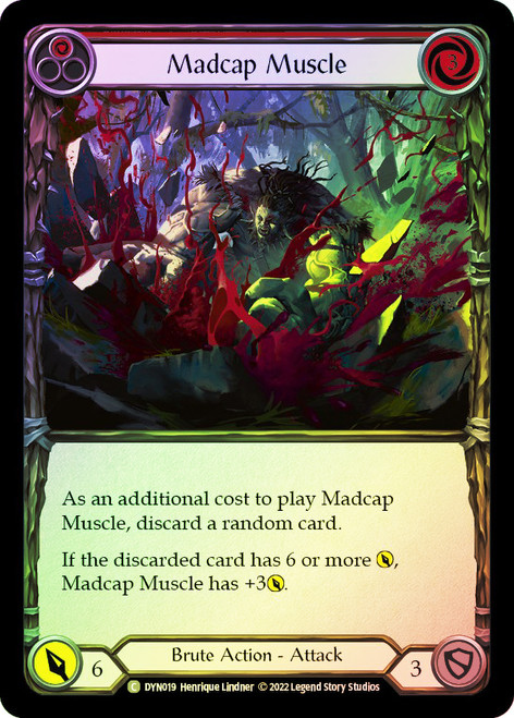 Madcap Muscle (Red) Rainbow Foil English