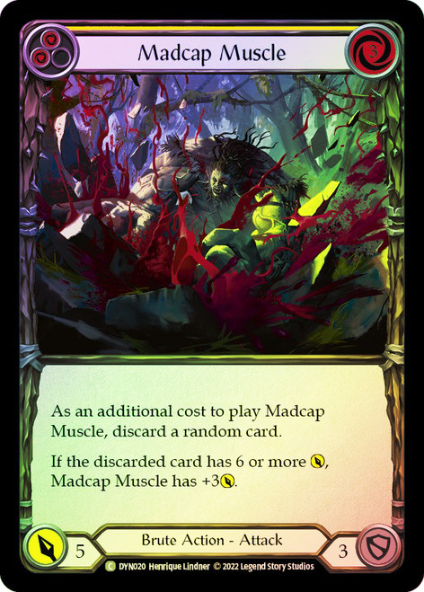 Madcap Muscle (Yellow) Rainbow Foil English