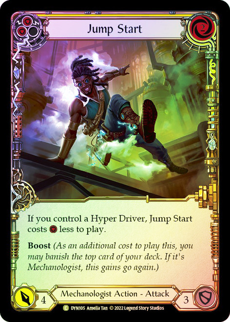 Jump Start (Yellow) Rainbow Foil English