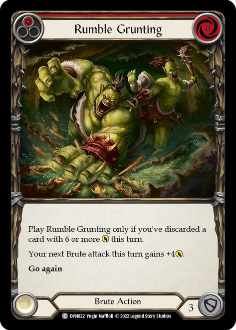 Rumble Grunting (Red) Non-foil English