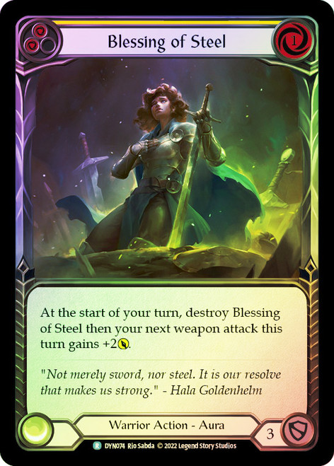 Blessing of Steel (Yellow) Rainbow Foil English