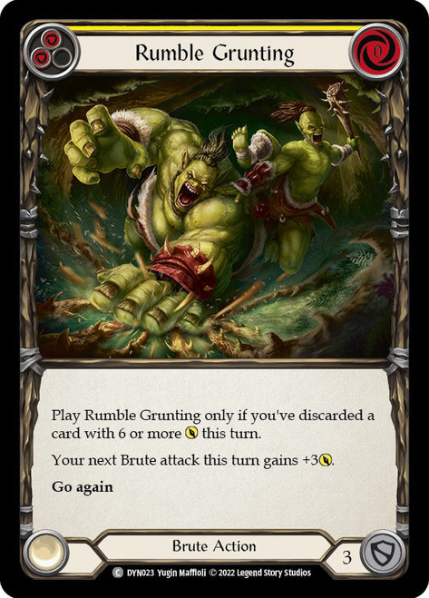 Rumble Grunting (Yellow) Non-foil English