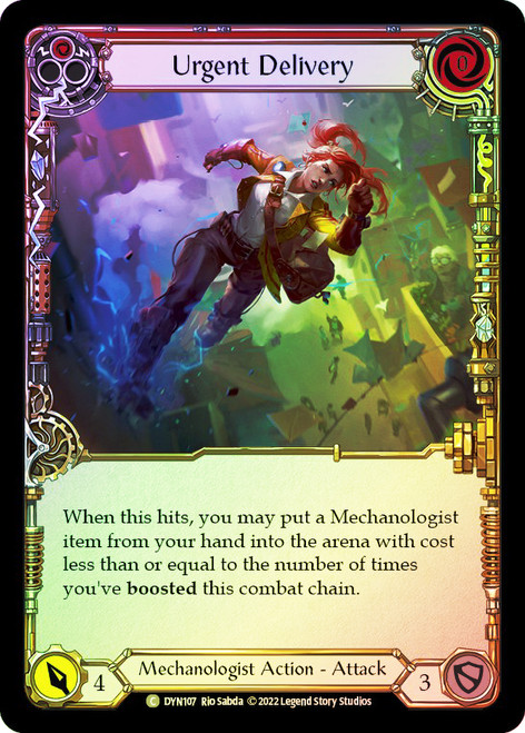 Urgent Delivery (Red) Rainbow Foil English