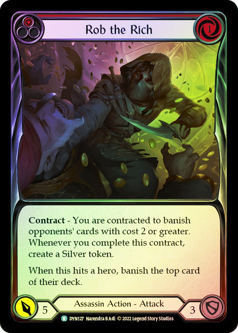 Rob the Rich (Red) Rainbow Foil English