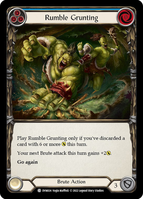 Rumble Grunting (Blue) Non-foil English