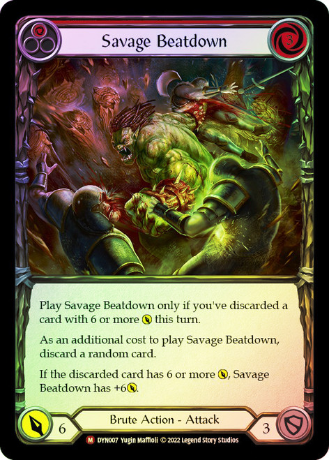 Savage Beatdown Rainbow Foil English