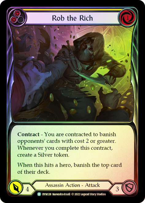Rob the Rich (Yellow) Rainbow Foil English