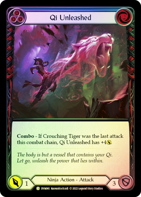 Qi Unleashed (Blue) Rainbow Foil English