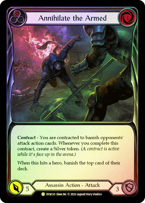 Annihilate the Armed (Red) Rainbow Foil English