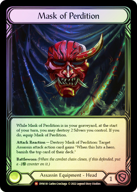 Mask of Perdition Rainbow Foil English