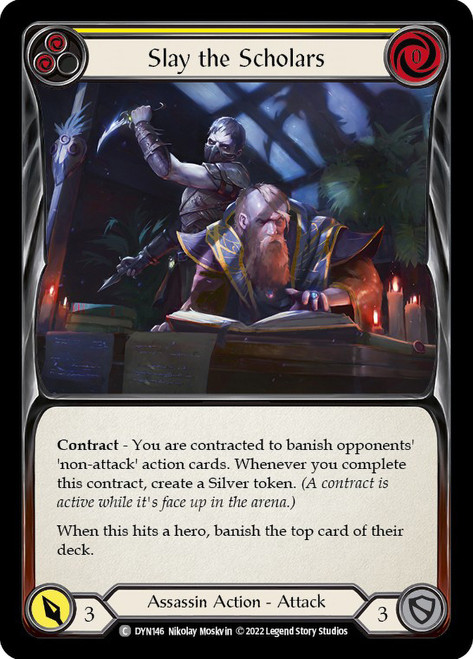 Slay the Scholars (Yellow) Non-foil English