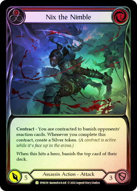 Nix the Nimble (Red) Rainbow Foil English
