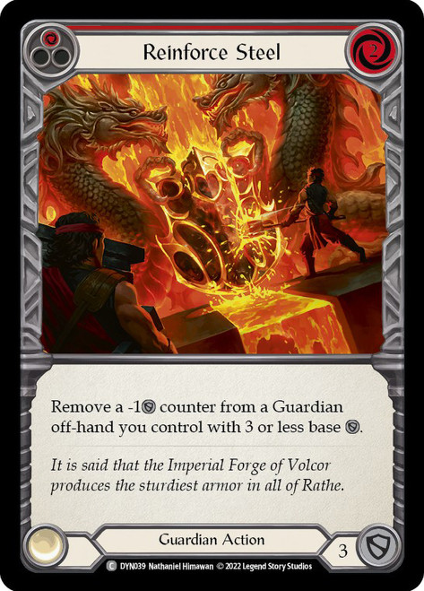 Reinforce Steel (Red) Non-foil English