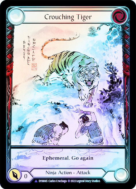 【FaB】 Crouching Tiger cold foil CF Crouching Tiger Cold Foil Marvel NM Dynasty FAB Flesh and
