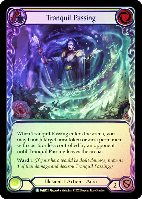 Tranquil Passing (Yellow) Rainbow Foil English