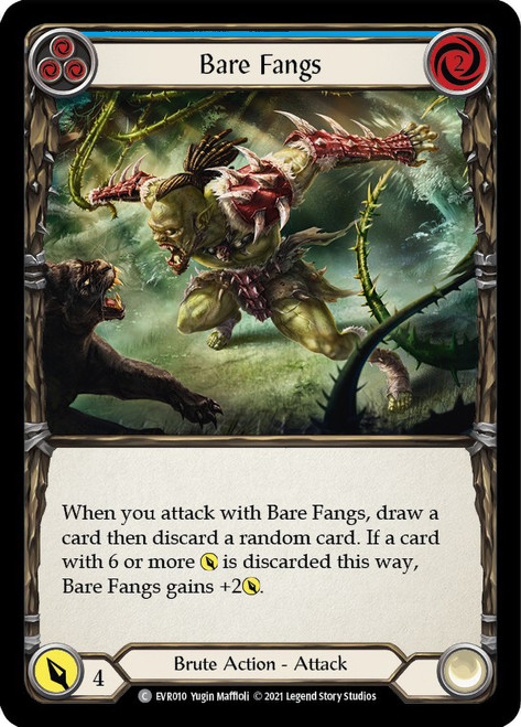 Bare Fangs (Blue) Non-foil English