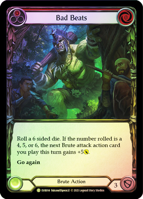 Bad Beats (Red) Rainbow Foil English