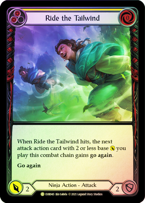 Ride the Tailwind (Yellow) Rainbow Foil English