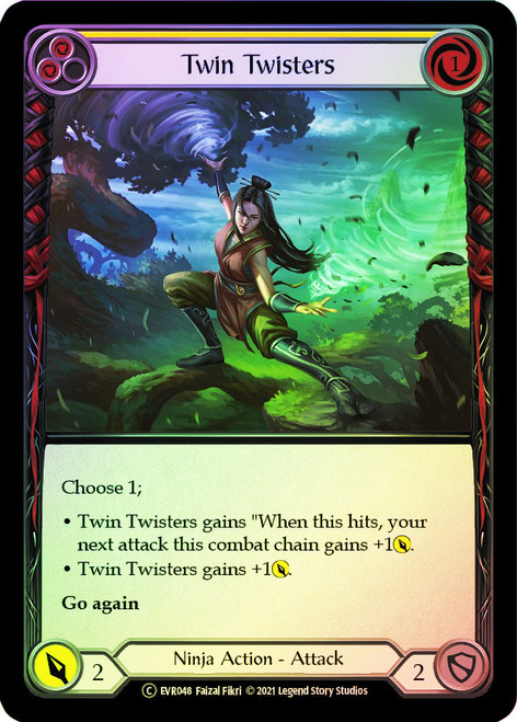 Twin Twisters (Yellow) Rainbow Foil English