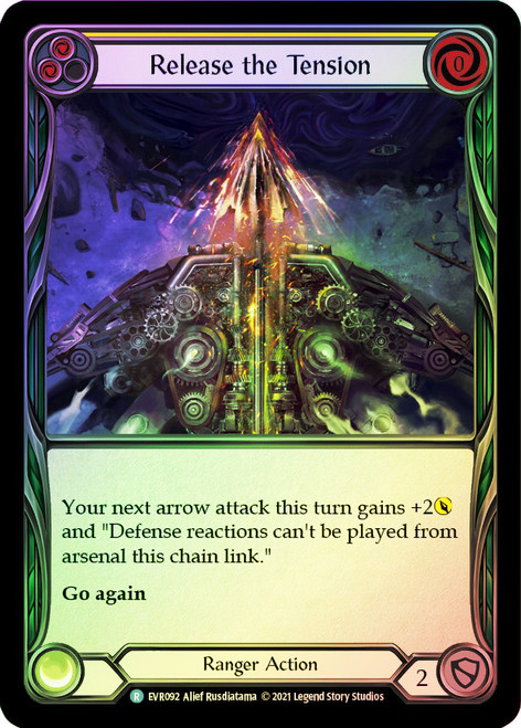 Release the Tension (Yellow) Rainbow Foil English