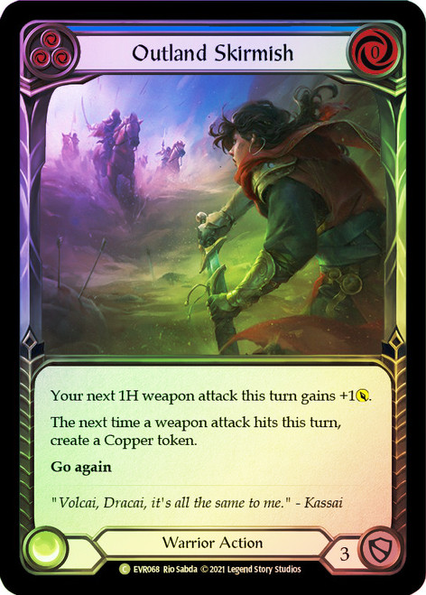 Outland Skirmish (Blue) Rainbow Foil English