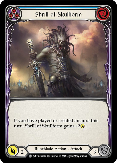 Shrill of Skullform (Blue) Non-foil English