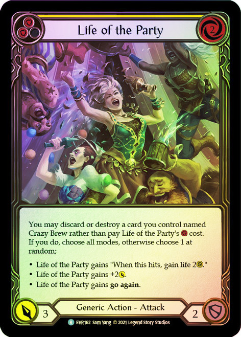 Life of the Party (Yellow) Rainbow Foil English