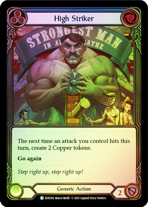 High Striker (Blue) Rainbow Foil English