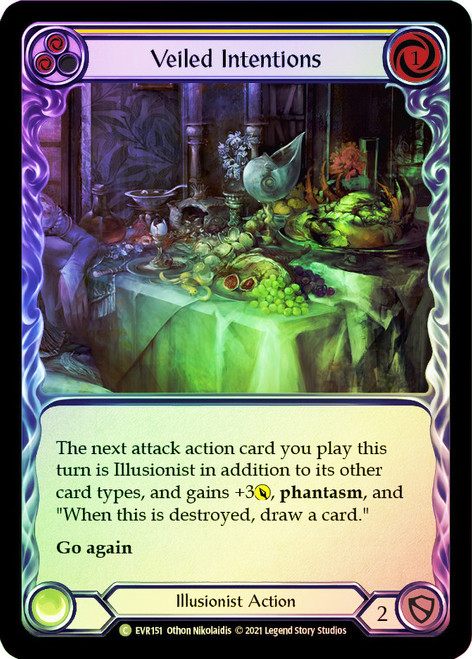 Veiled Intentions (Yellow) Rainbow Foil English