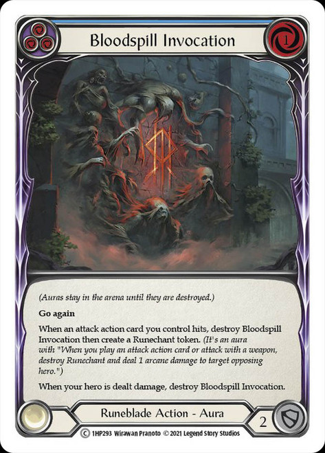 Bloodspill Invocation (Blue) Non-foil English