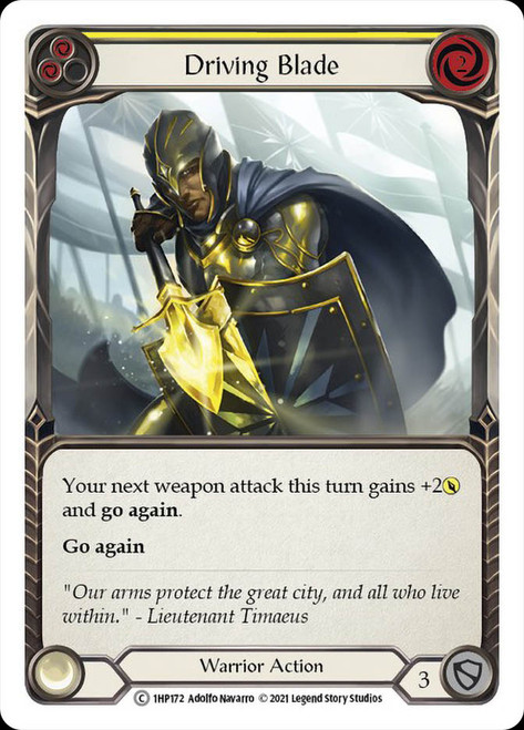 Driving Blade (Yellow) Non-foil English