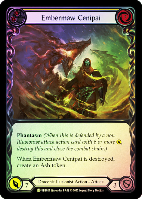 Embermaw Cenipai (Yellow) Rainbow Foil English