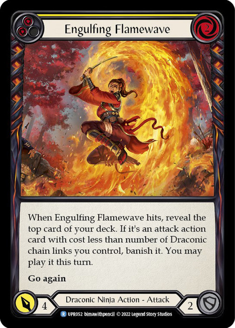 Engulfing Flamewave (Yellow) Non-foil English