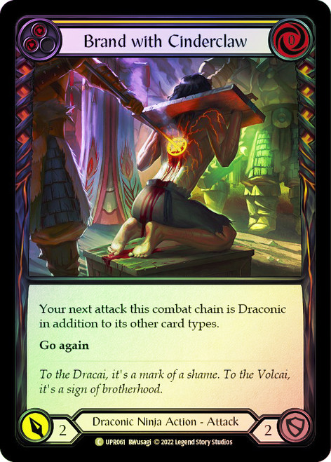 Brand with Cinderclaw (Yellow) Rainbow Foil English