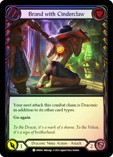 Brand with Cinderclaw (Blue) Rainbow Foil English