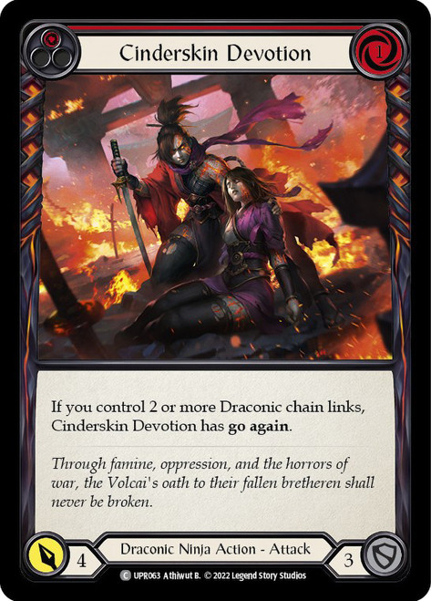 Cinderskin Devotion (Red) Non-foil English