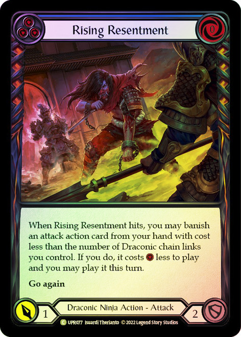 Rising Resentment (Blue) Rainbow Foil English