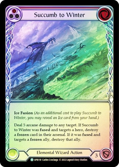 Succumb to Winter (Red) Rainbow Foil English