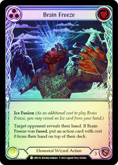 Brain Freeze (Blue) Rainbow Foil English