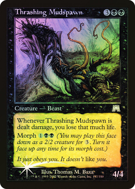 Thrashing Mudspawn\nOnslaught\nSingle\nMagic The Gathering
