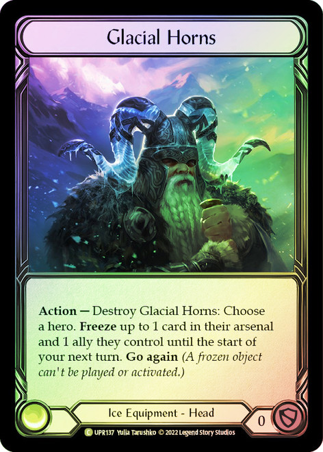 Glacial Horns Rainbow Foil English