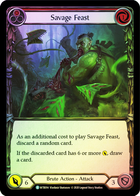 Savage Feast (Red) Rainbow Foil English