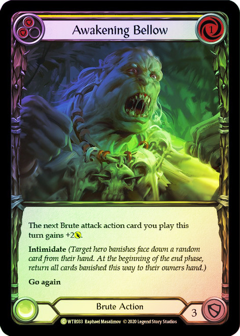 Awakening Bellow (Yellow) Rainbow Foil English
