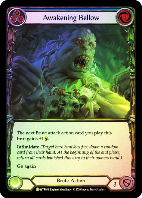 Awakening Bellow (Blue) Rainbow Foil English