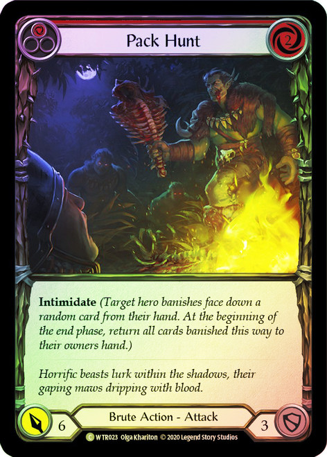 Pack Hunt (Red) Rainbow Foil English