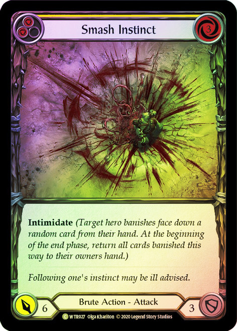 Smash Instinct (Yellow) Rainbow Foil English