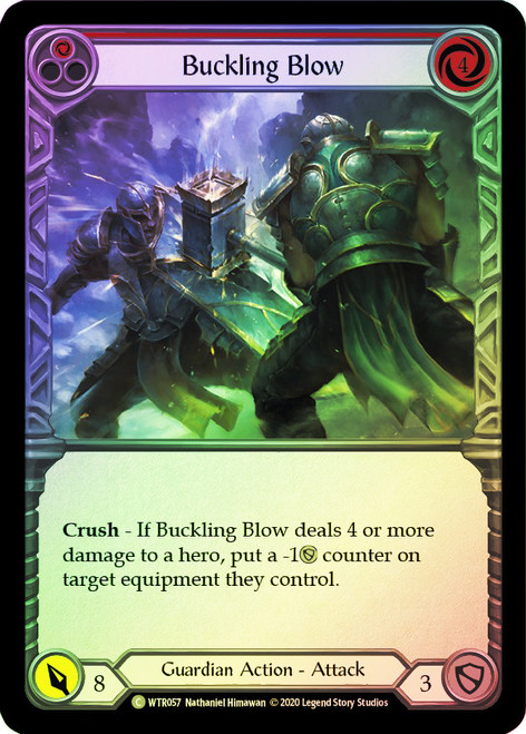 Buckling Blow (Red) Rainbow Foil English