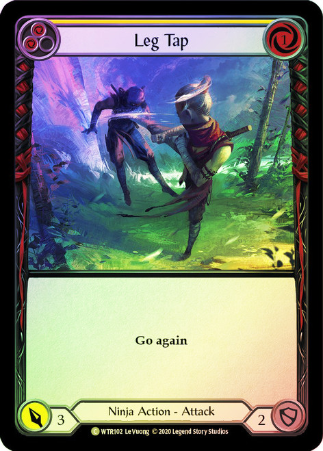 Leg Tap (Yellow) Rainbow Foil English