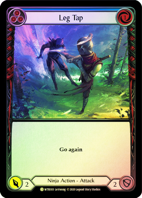 Leg Tap (Blue) Rainbow Foil English