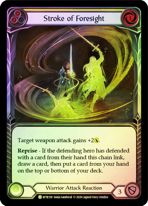 Stroke of Foresight (Yellow) Rainbow Foil English